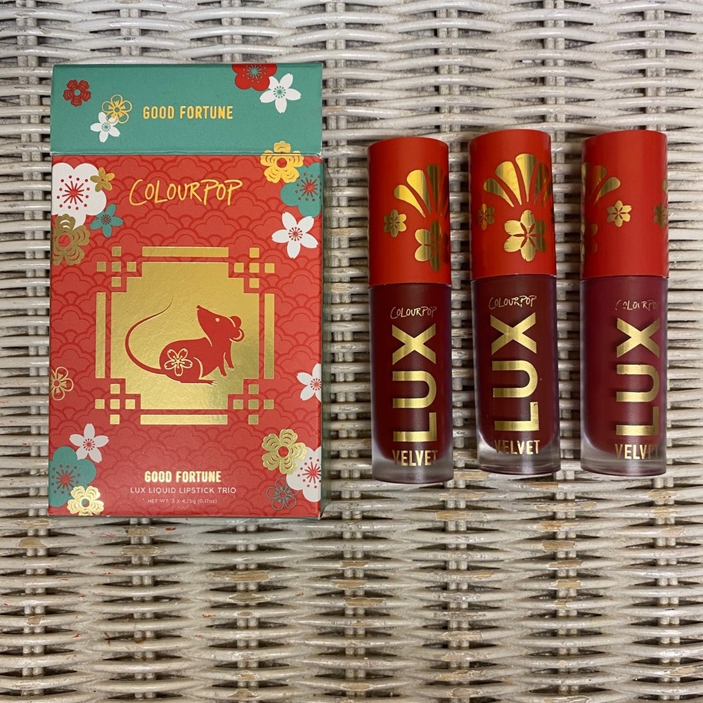 ColourPop Good Fortune Lux Liquid Lip Trio